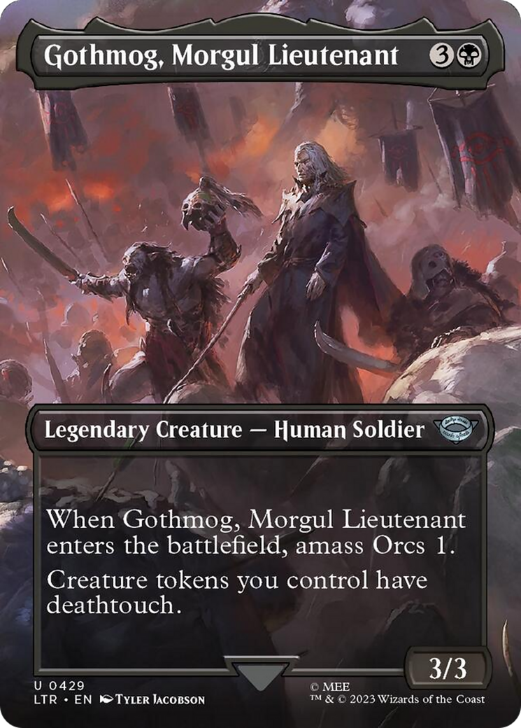 Gothmog, Morgul Lieutenant (Borderless Alternate Art) [The Lord of the Rings: Tales of Middle-Earth] | Jack's On Queen