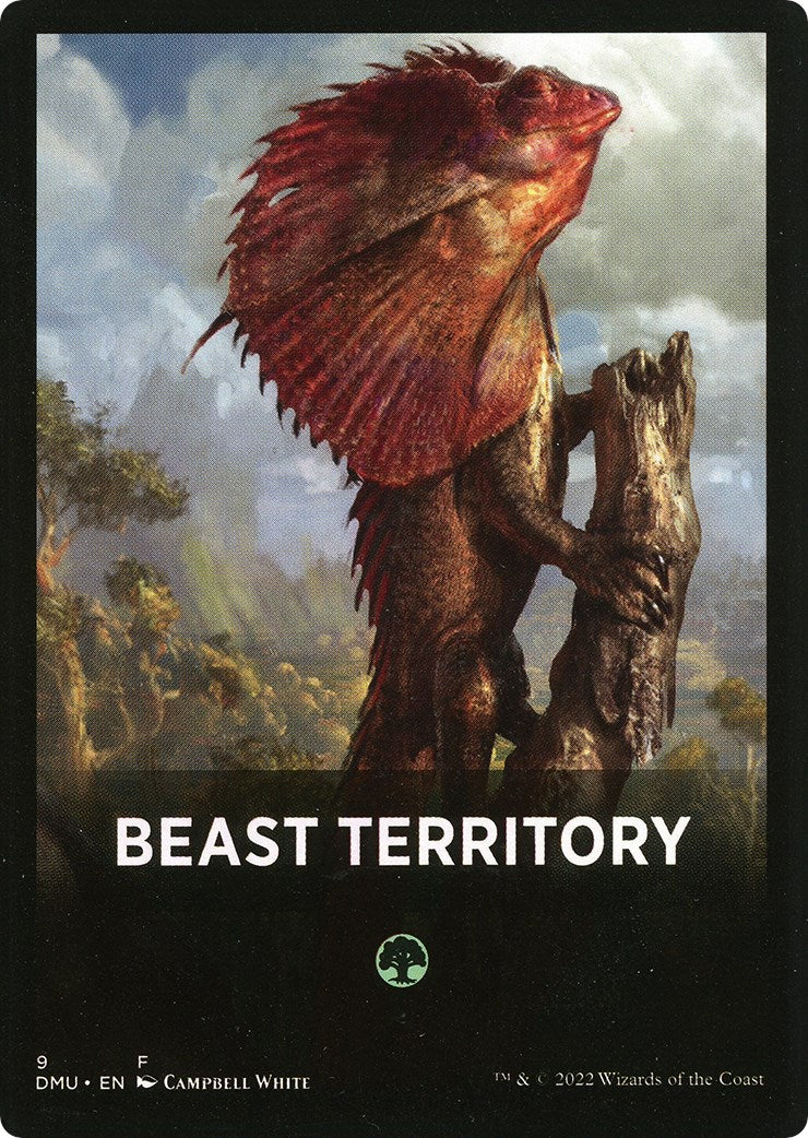 Beast Territory Theme Card [Dominaria United Tokens] | Jack's On Queen