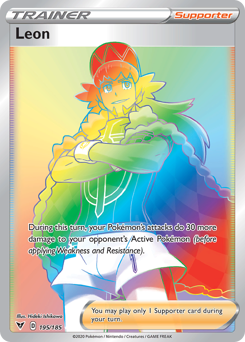 Leon (195/185) [Sword & Shield: Vivid Voltage] | Jack's On Queen