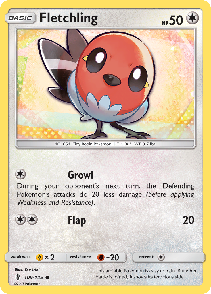 Fletchling (109/145) [Sun & Moon: Guardians Rising] | Jack's On Queen