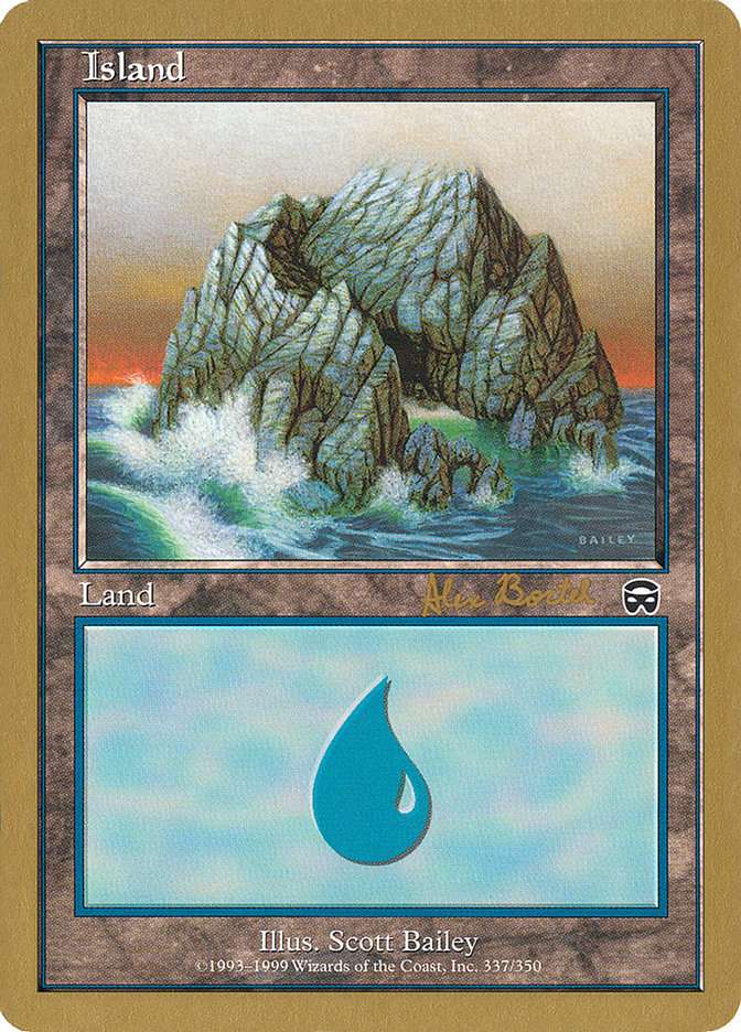 Island (ab337a) (Alex Borteh) [World Championship Decks 2001] | Jack's On Queen