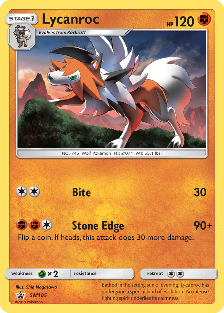 Lycanroc (SM105) [Sun & Moon: Black Star Promos] | Jack's On Queen