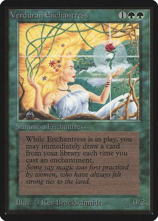 Verduran Enchantress [Limited Edition Beta] | Jack's On Queen