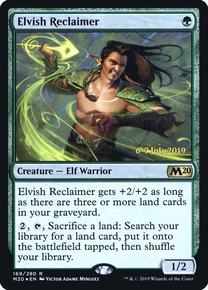 Elvish Reclaimer  [Core Set 2020 Prerelease Promos] | Jack's On Queen
