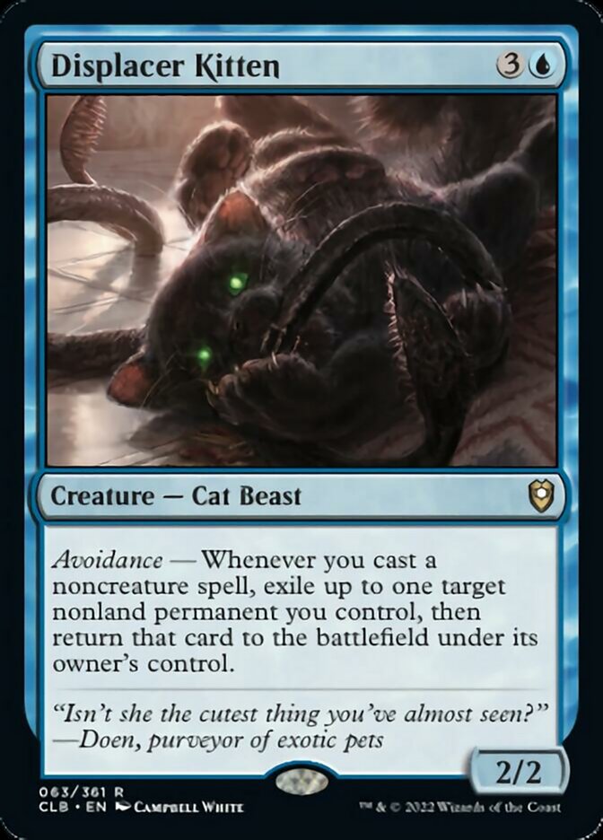 Displacer Kitten [Commander Legends: Battle for Baldur's Gate] | Jack's On Queen