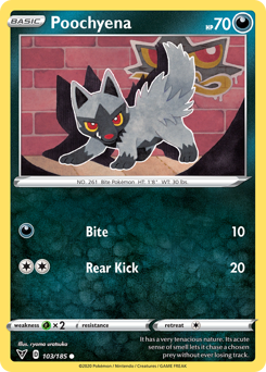 Poochyena (103/185) [Sword & Shield: Vivid Voltage] | Jack's On Queen