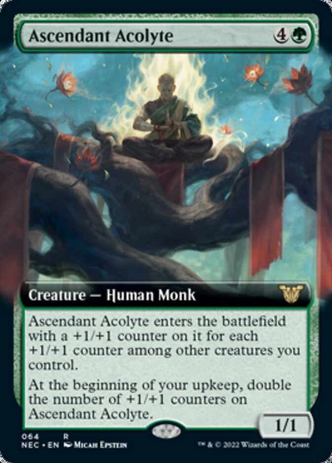 Ascendant Acolyte (Extended) [Kamigawa: Neon Dynasty Commander] | Jack's On Queen