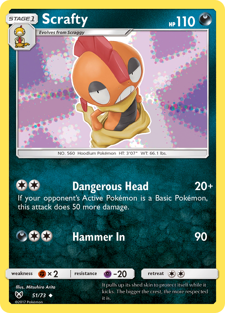 Scrafty (51/73) [Sun & Moon: Shining Legends] | Jack's On Queen