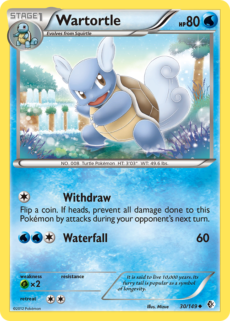 Wartortle (30/149) [Black & White: Boundaries Crossed] | Jack's On Queen