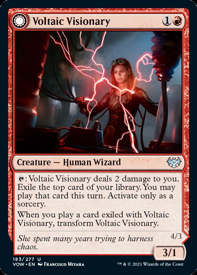 Voltaic Visionary // Volt-Charged Berserker [Innistrad: Crimson Vow] | Jack's On Queen