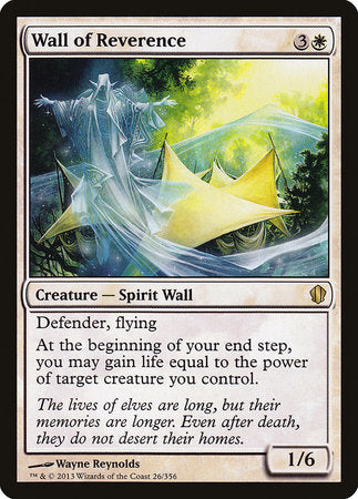 Wall of Reverence [Commander 2013] | Jack's On Queen