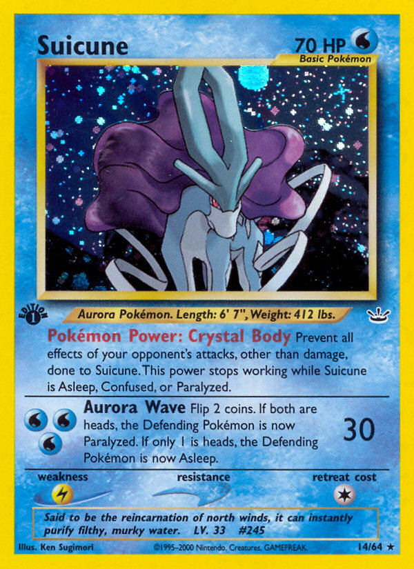 Suicune (14/64) [Neo Revelation 1st Edition] | Jack's On Queen