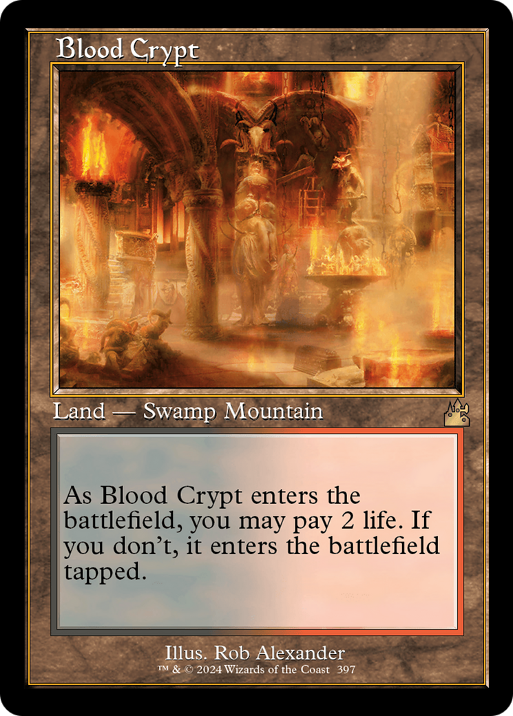 Blood Crypt (Retro) [Ravnica Remastered] | Jack's On Queen