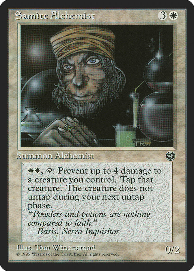 Samite Alchemist (Baris Flavor Text) [Homelands] | Jack's On Queen