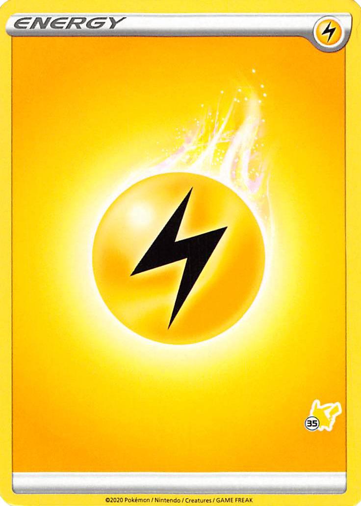Lightning Energy (Pikachu Stamp #35) [Battle Academy 2022] | Jack's On Queen