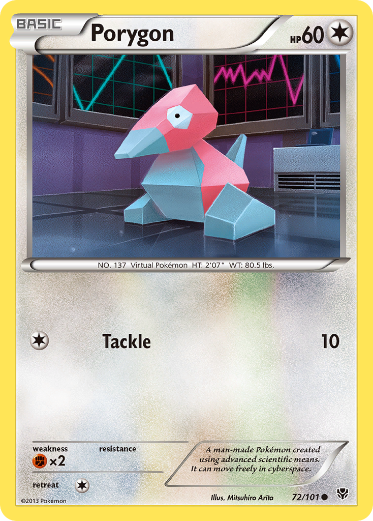 Porygon (72/101) [Black & White: Plasma Blast] | Jack's On Queen