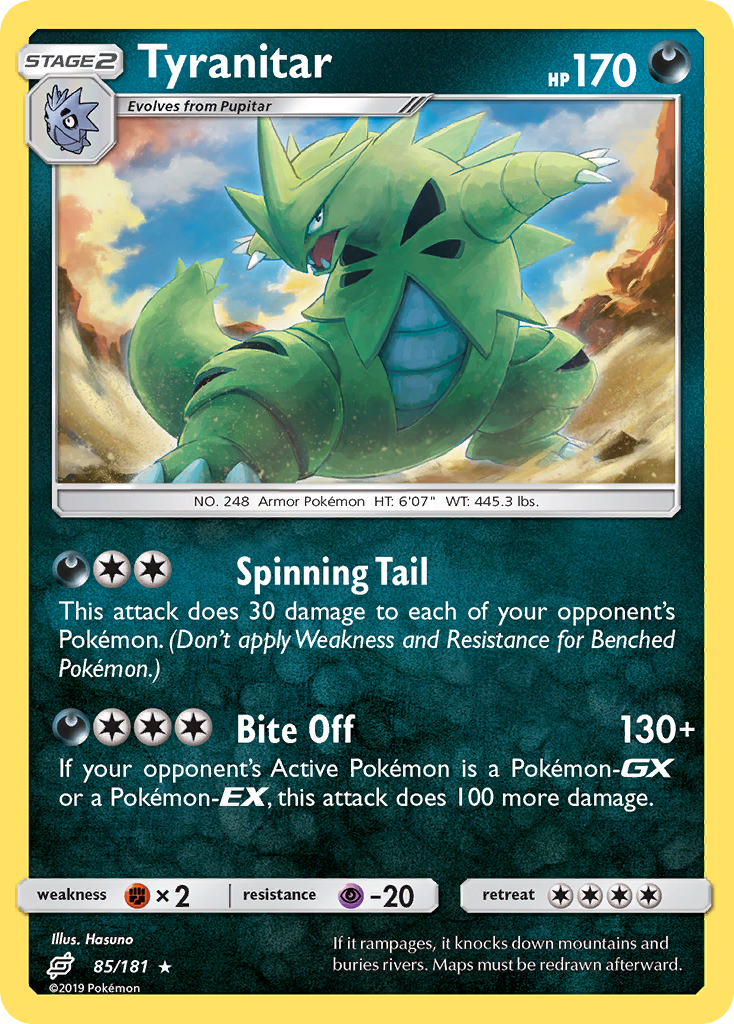 Tyranitar (85/181) [Sun & Moon: Team Up] | Jack's On Queen