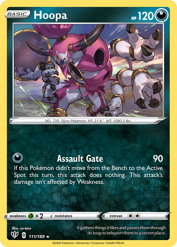 Hoopa (111/189) [Sword & Shield: Darkness Ablaze] | Jack's On Queen