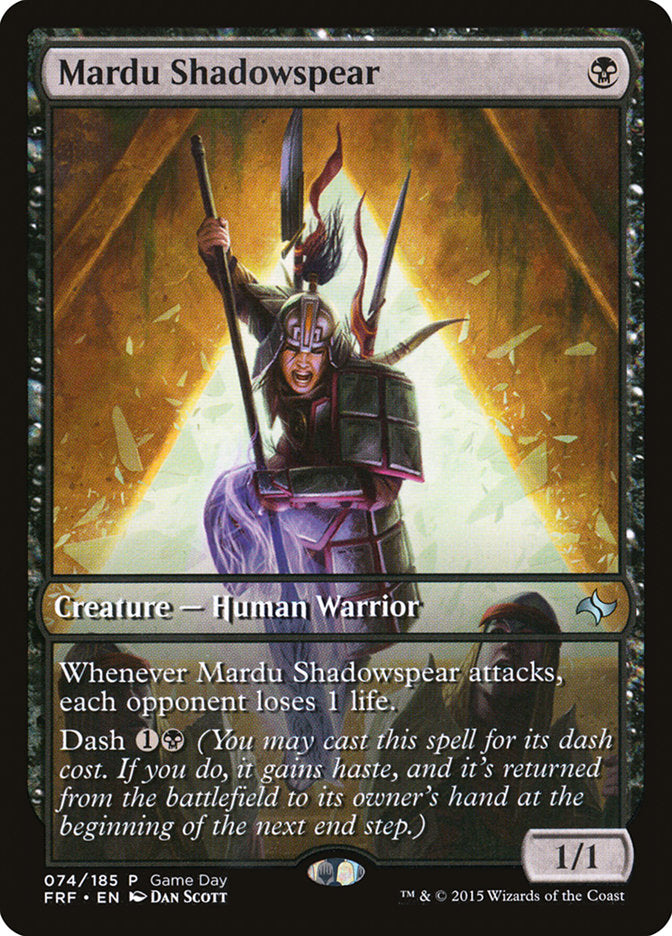 Mardu Shadowspear (Game Day) [Fate Reforged Promos] | Jack's On Queen