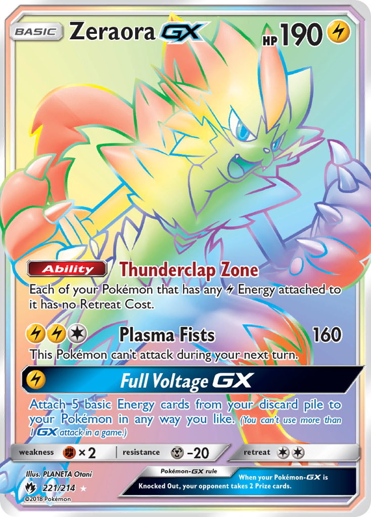 Zeraora GX (221/214) [Sun & Moon: Lost Thunder] | Jack's On Queen