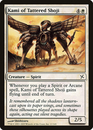 Kami of Tattered Shoji [Betrayers of Kamigawa] | Jack's On Queen