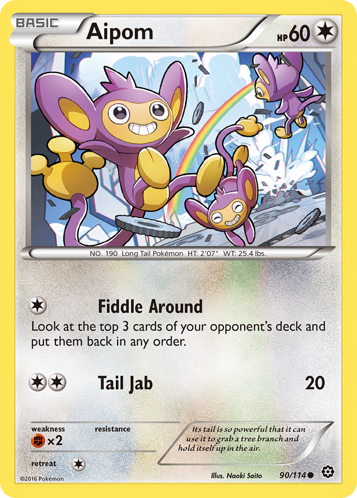 Aipom (90/114) [XY: Steam Siege] | Jack's On Queen