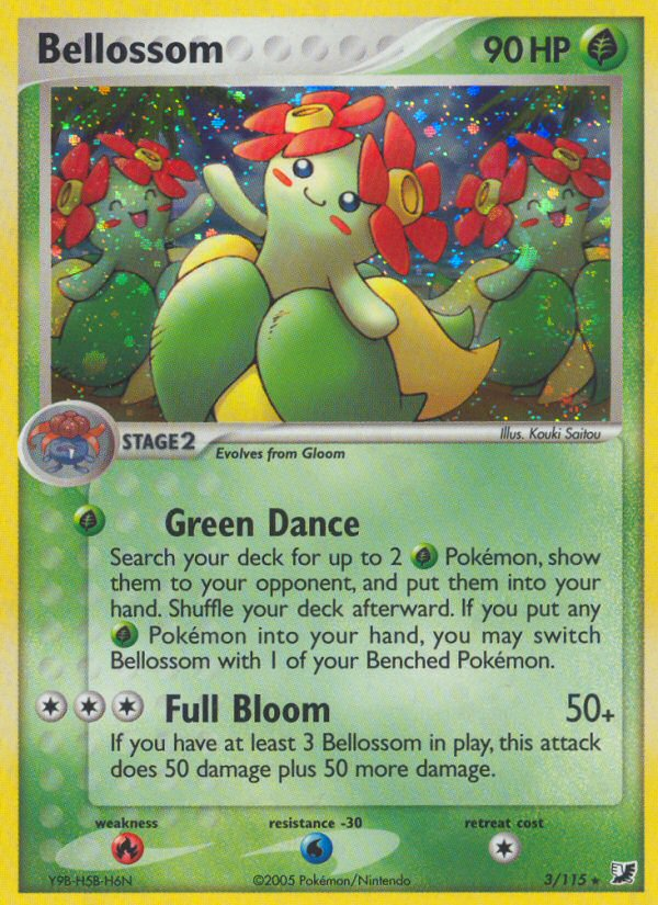 Bellossom (3/115) [EX: Unseen Forces] | Jack's On Queen
