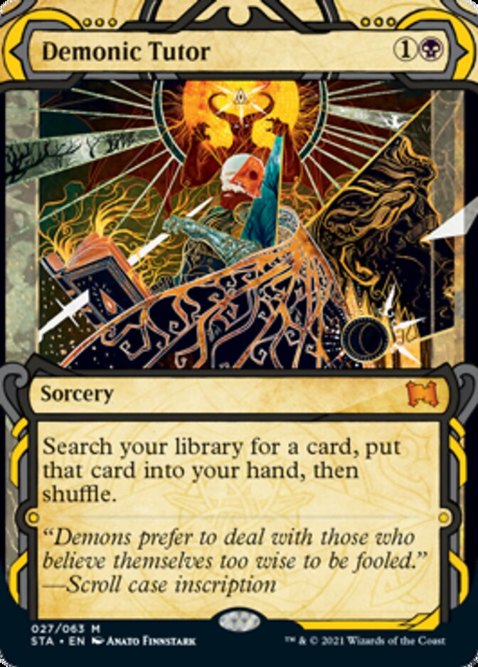 Demonic Tutor (Etched Foil) [Strixhaven Mystical Archive] | Jack's On Queen