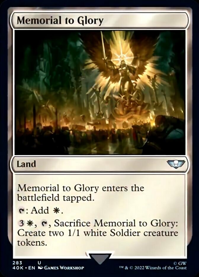 Memorial to Glory (Surge Foil) [Universes Beyond: Warhammer 40,000] | Jack's On Queen