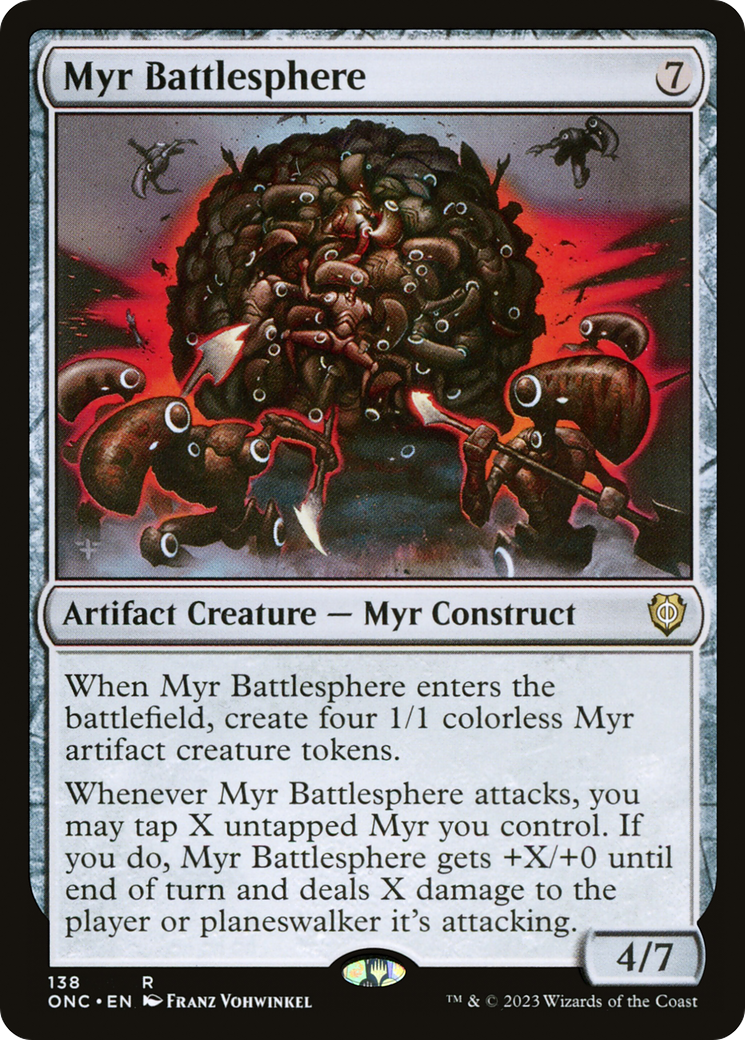 Myr Battlesphere [Phyrexia: All Will Be One Commander] | Jack's On Queen