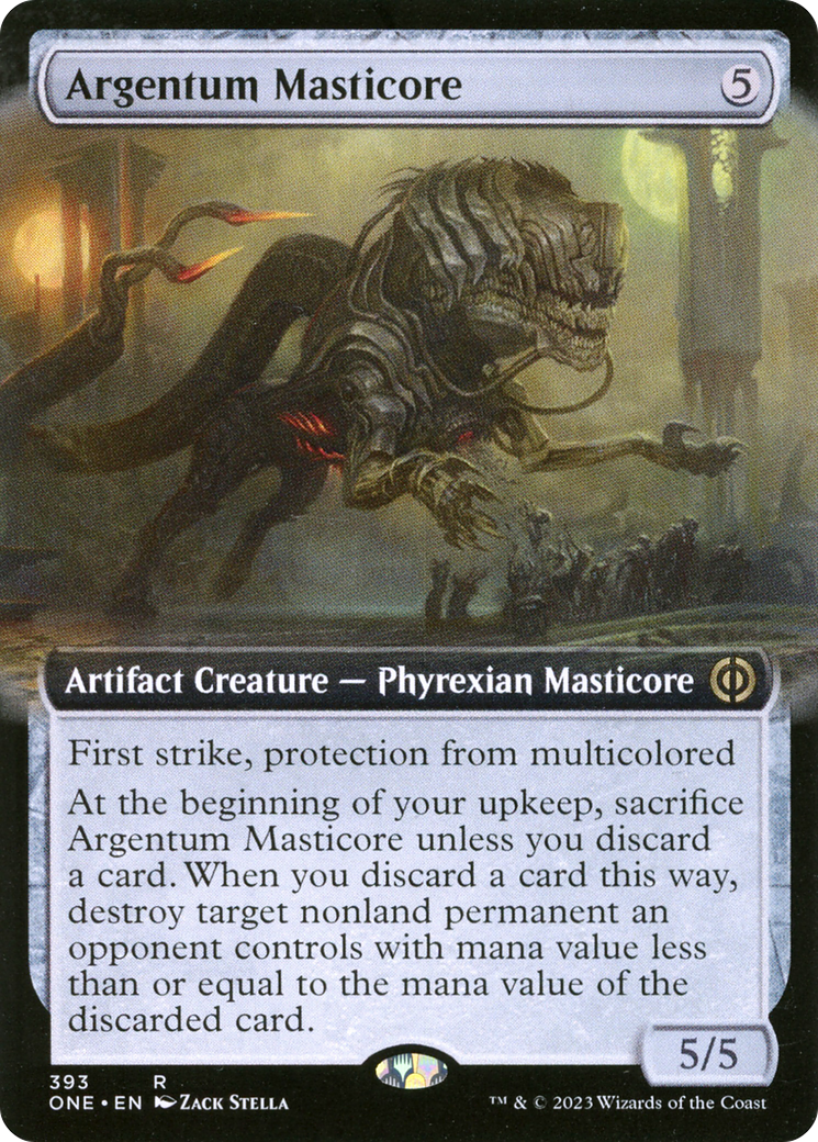 Argentum Masticore (Extended Art) [Phyrexia: All Will Be One] | Jack's On Queen