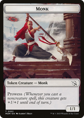 Monk // Spirit (13) Double-Sided Token [March of the Machine Tokens] | Jack's On Queen