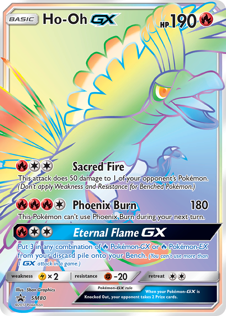 Ho-Oh GX (SM80) [Sun & Moon: Black Star Promos] | Jack's On Queen