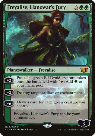 Freyalise, Llanowar's Fury (Commander 2014) [Commander 2014 Oversized] | Jack's On Queen