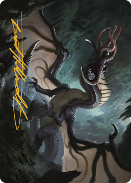 Brainstealer Dragon Art Card (Gold-Stamped Signature) [Commander Legends: Battle for Baldur's Gate Art Series] | Jack's On Queen