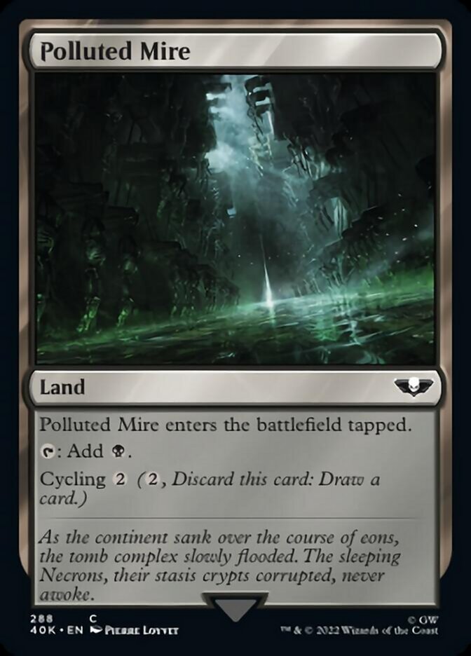 Polluted Mire (Surge Foil) [Universes Beyond: Warhammer 40,000] | Jack's On Queen