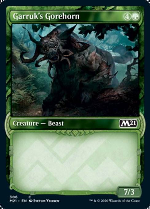 Garruk's Gorehorn (Showcase) [Core Set 2021] | Jack's On Queen