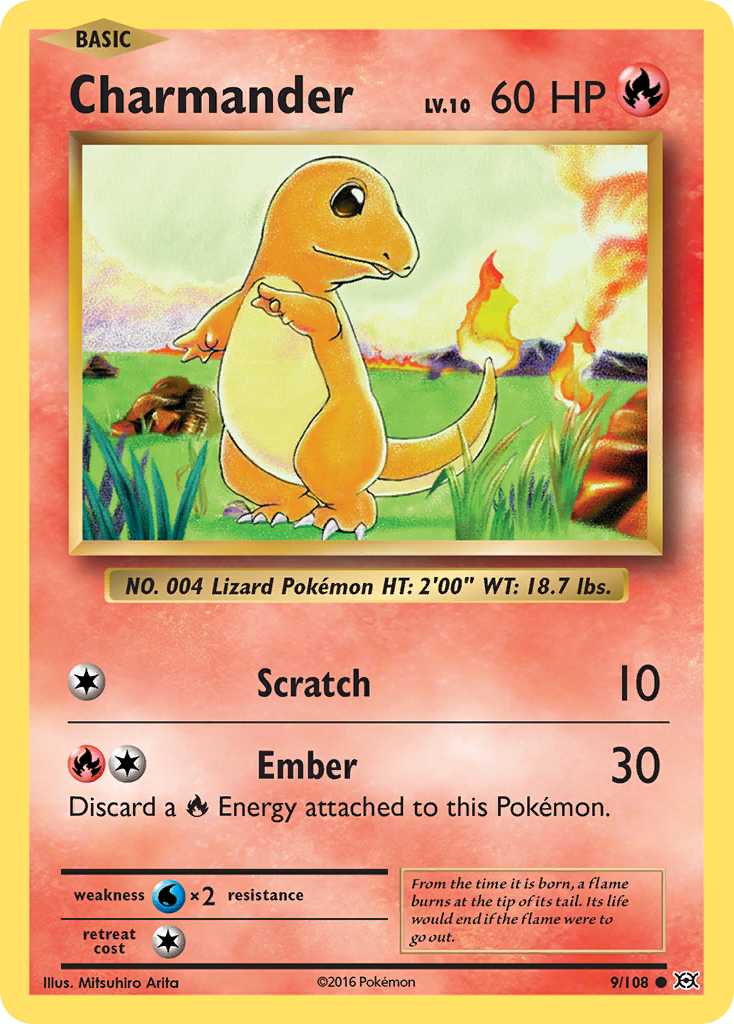 Charmander (9/108) [XY: Evolutions] | Jack's On Queen