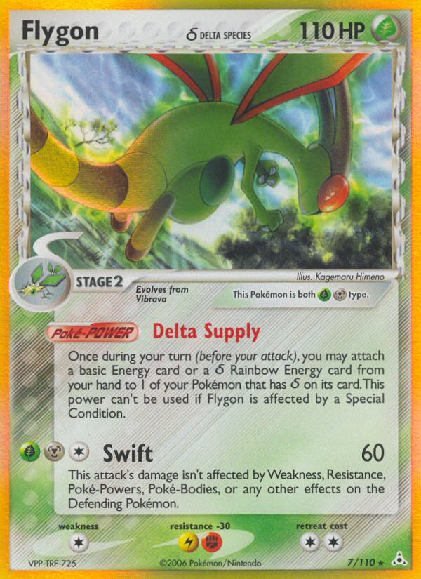 Flygon (7/110) (Delta Species) [EX: Holon Phantoms] | Jack's On Queen