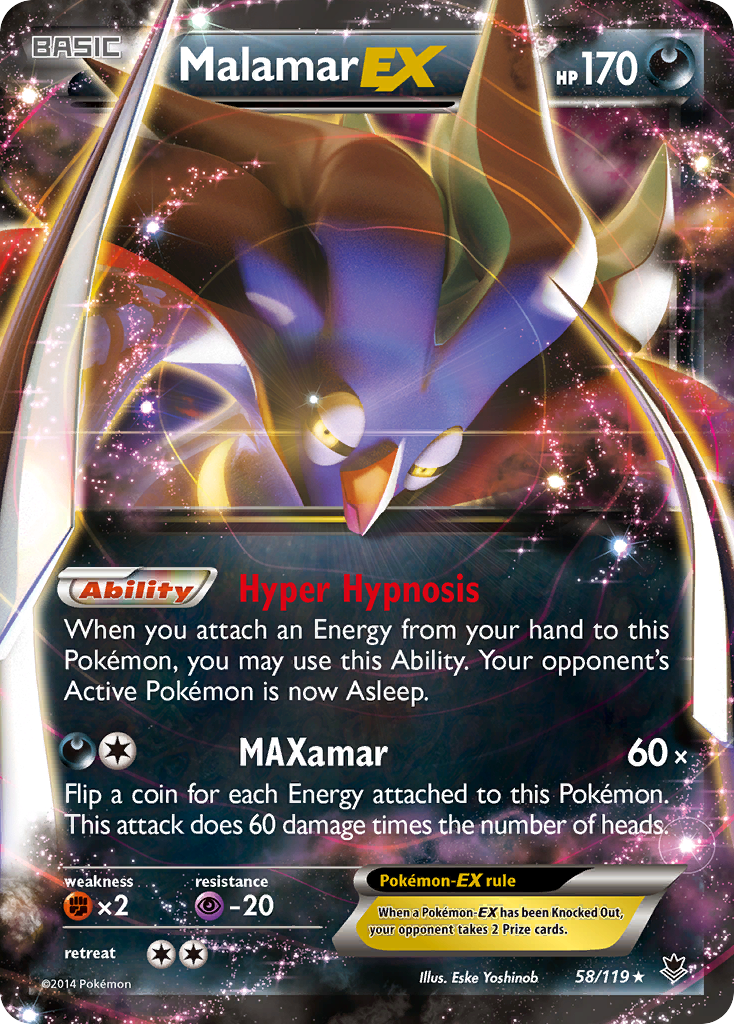 Malamar EX (58/119) [XY: Phantom Forces] | Jack's On Queen