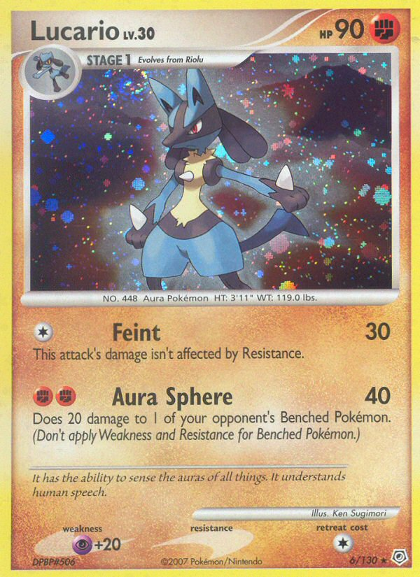 Lucario (6/130) [Diamond & Pearl: Base Set] | Jack's On Queen