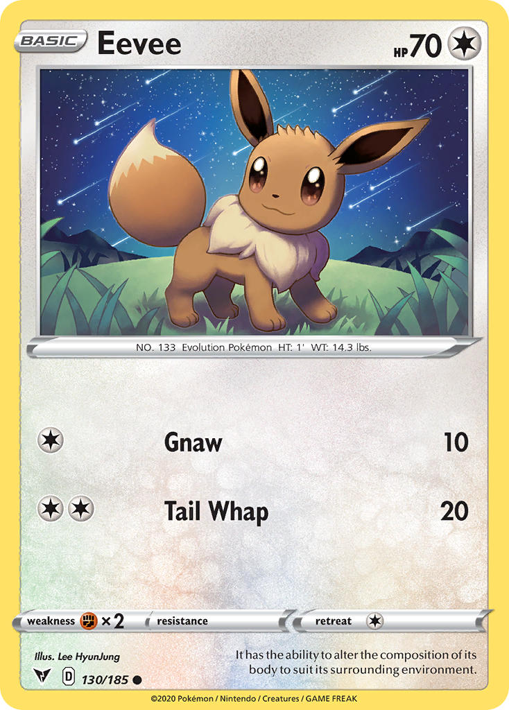 Eevee (130/185) [Sword & Shield: Vivid Voltage] | Jack's On Queen