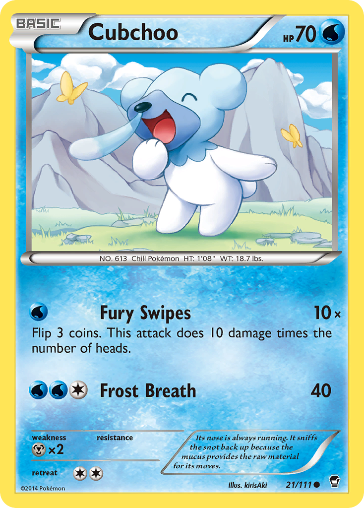 Cubchoo (21/111) [XY: Furious Fists] | Jack's On Queen