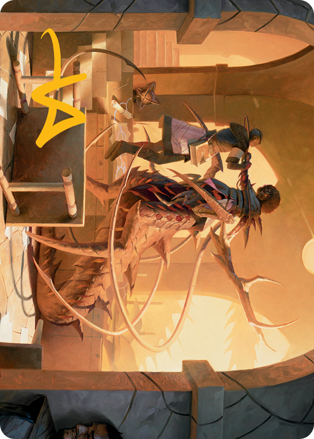 Rona, Tolarian Obliterator Art Card (Gold-Stamped Signature) [March of the Machine Art Series] | Jack's On Queen