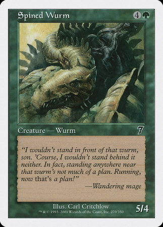 Spined Wurm [Seventh Edition] | Jack's On Queen