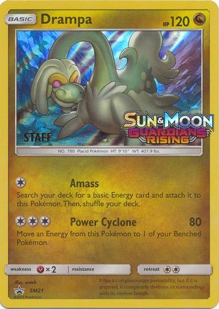 Drampa (SM21) (Staff Prerelease Promo) [Sun & Moon: Black Star Promos] | Jack's On Queen