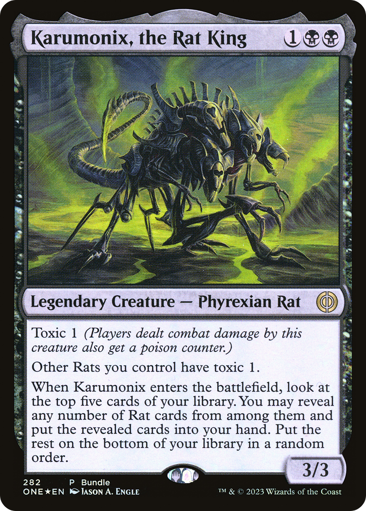 Karumonix, the Rat King (Bundle) [Phyrexia: All Will Be One] | Jack's On Queen