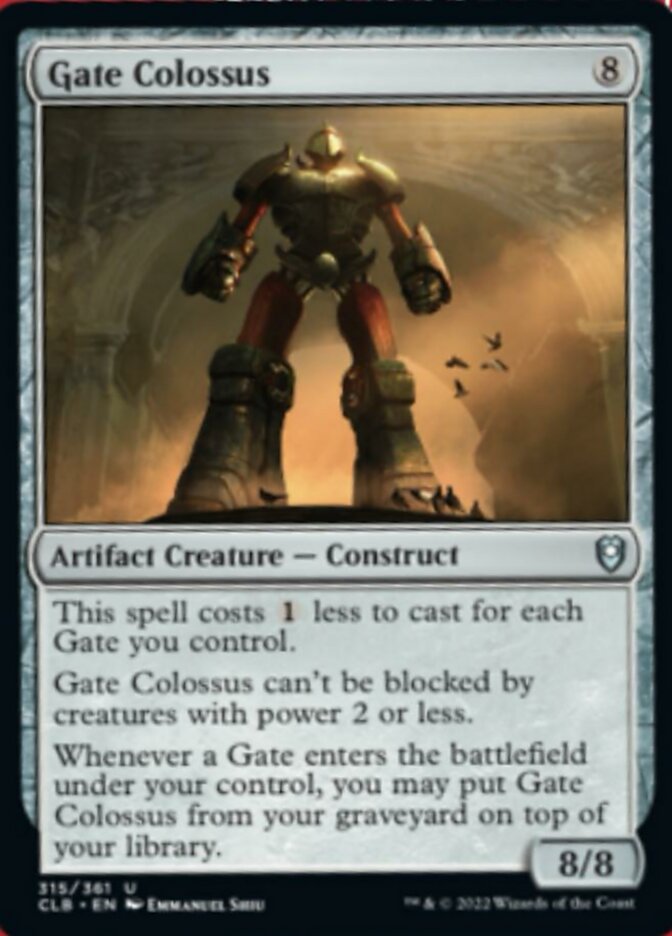 Gate Colossus [Commander Legends: Battle for Baldur's Gate] | Jack's On Queen