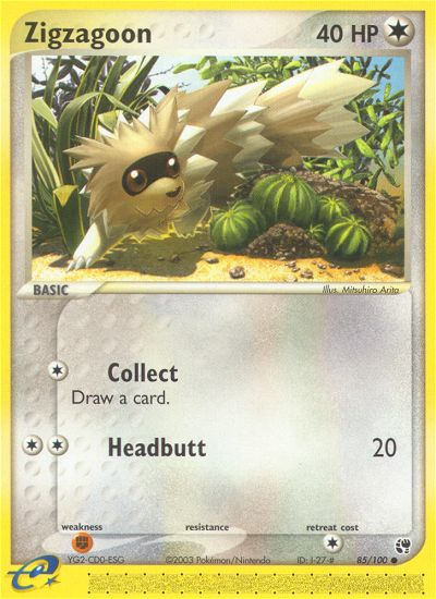 Zigzagoon (85/100) [EX: Sandstorm] | Jack's On Queen