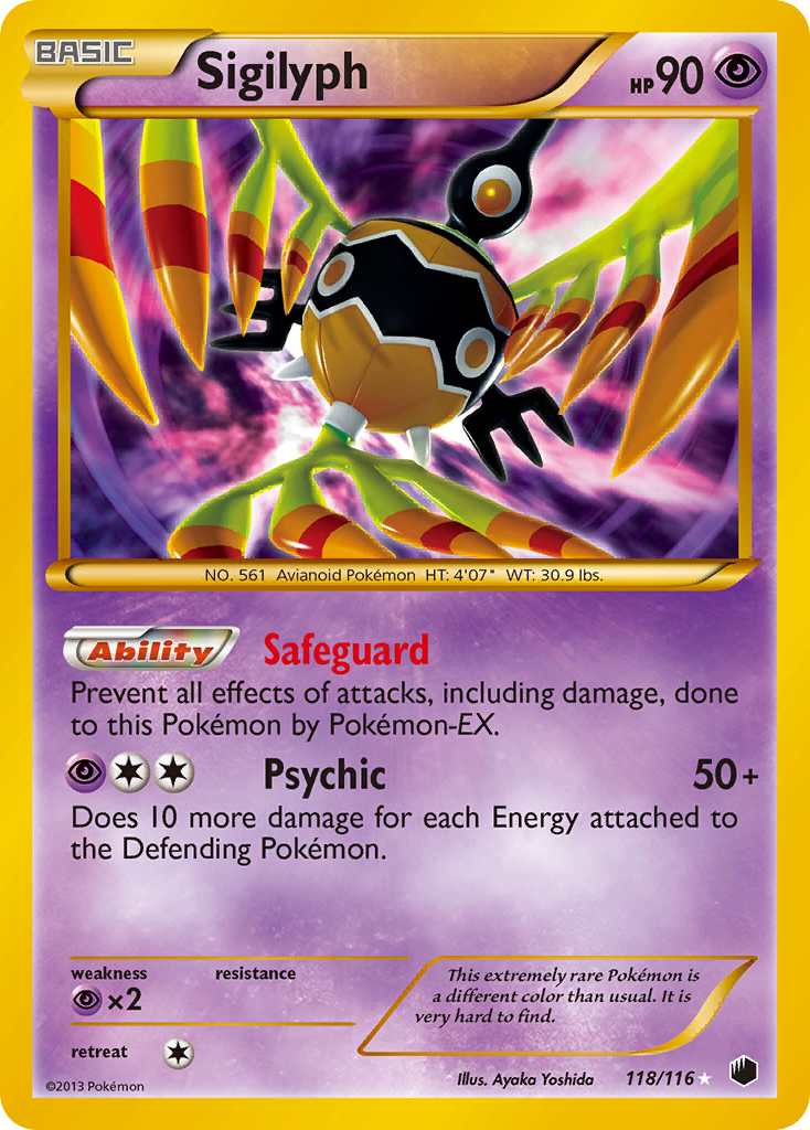 Sigilyph (118/116) [Black & White: Plasma Freeze] | Jack's On Queen